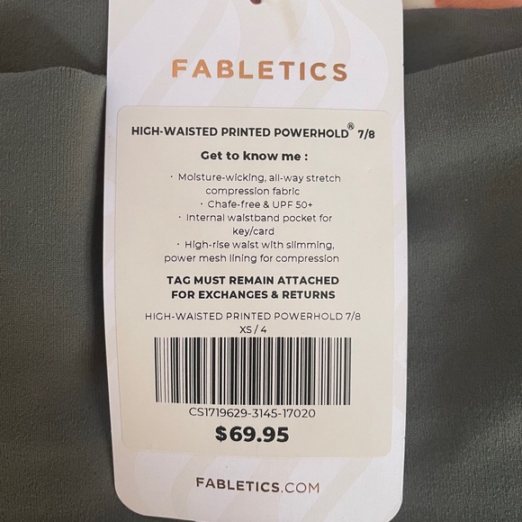 Fabletics High-waisted Powerhold 7/8 XS/4 Safari - Picture 3 of 6